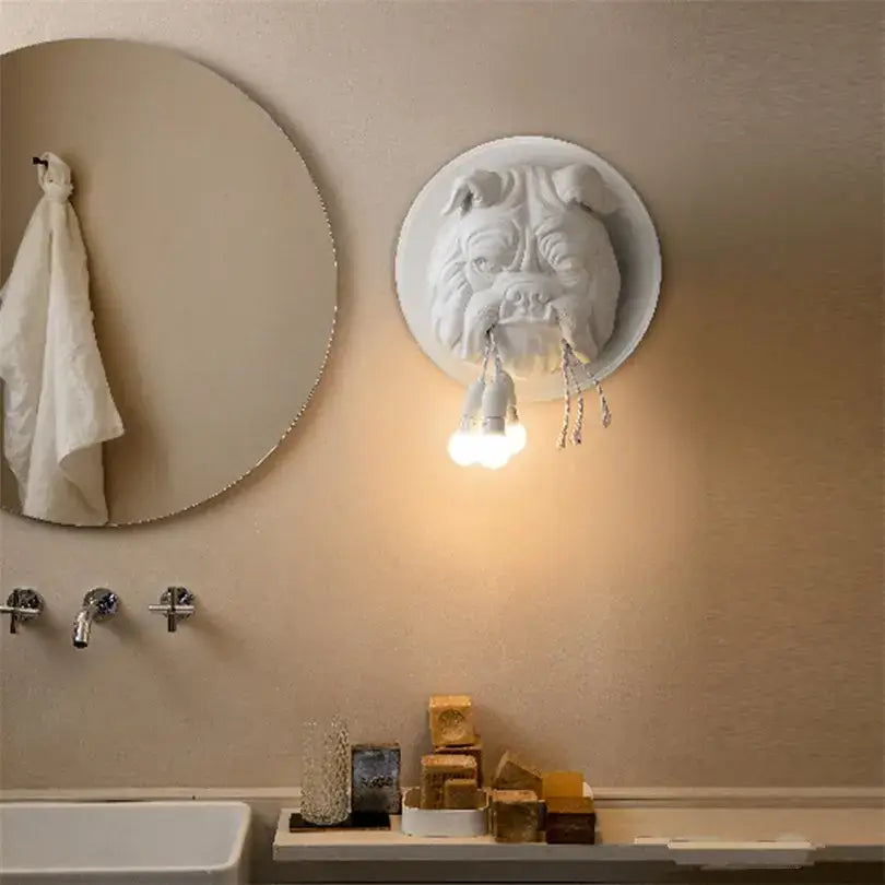 Black Matte Bulldog Wall Lamp