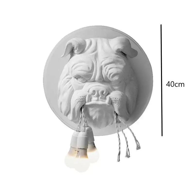 Black Matte Bulldog Wall Lamp