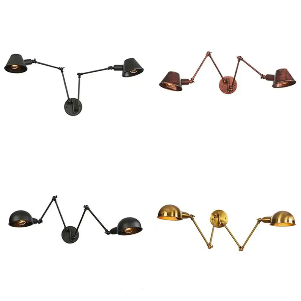 Black Matte Swing Arm Sconce