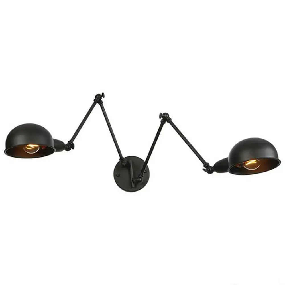 Black Matte Swing Arm Sconce