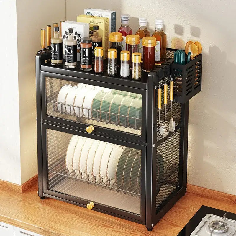 Black Mesh Dish Rack