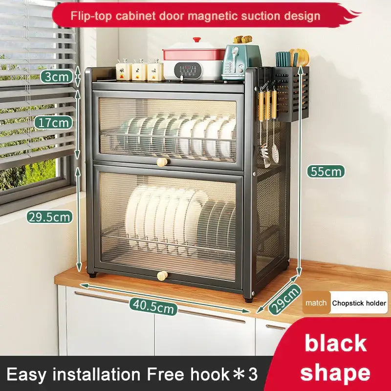 Black Mesh Dish Rack