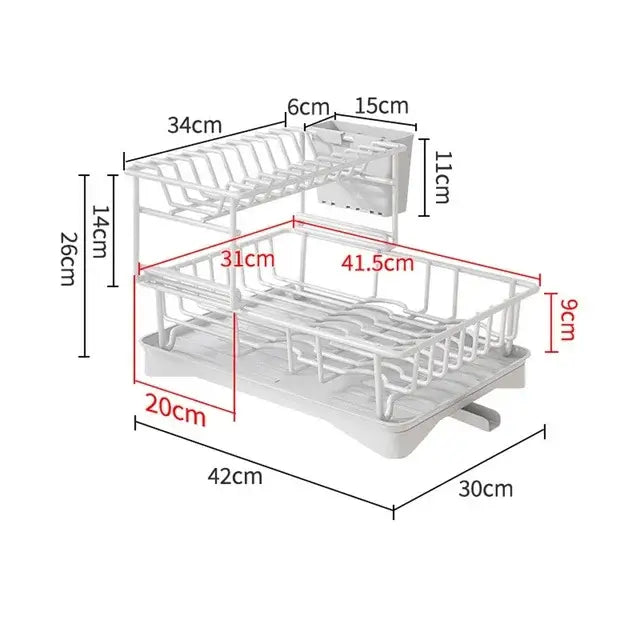 Black Metal Dish Drainer