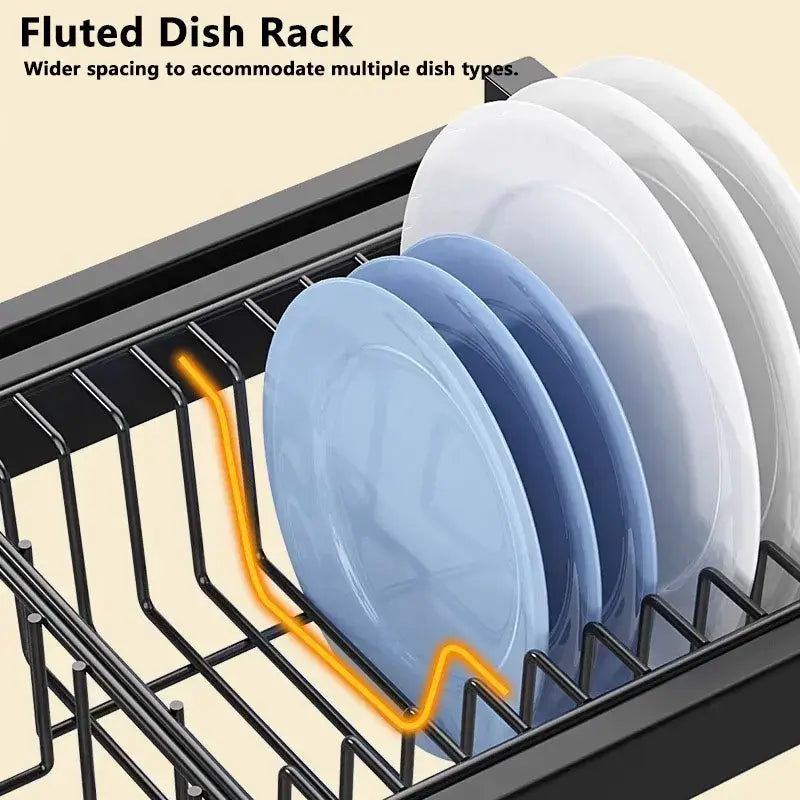 Black Metal 2-Tier Rack