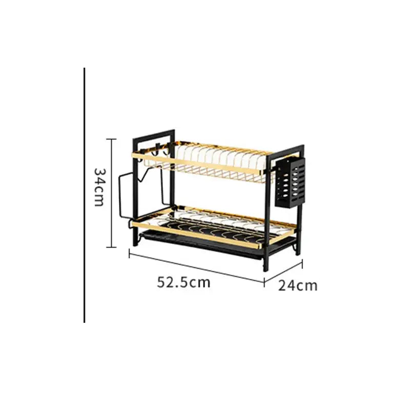 Black Metal Kitchen Rack