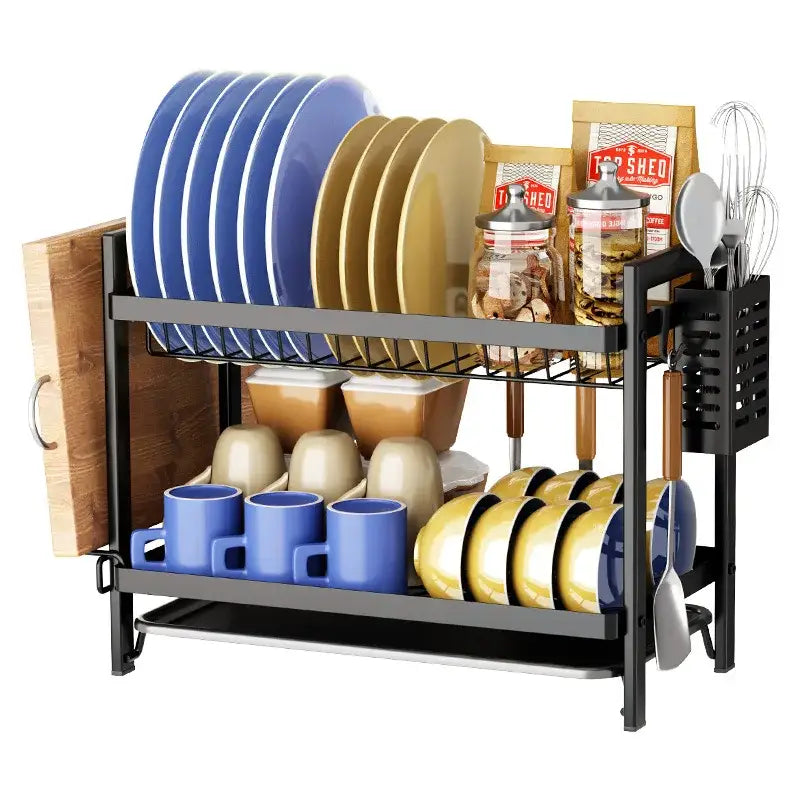 Black Metal Kitchen Rack