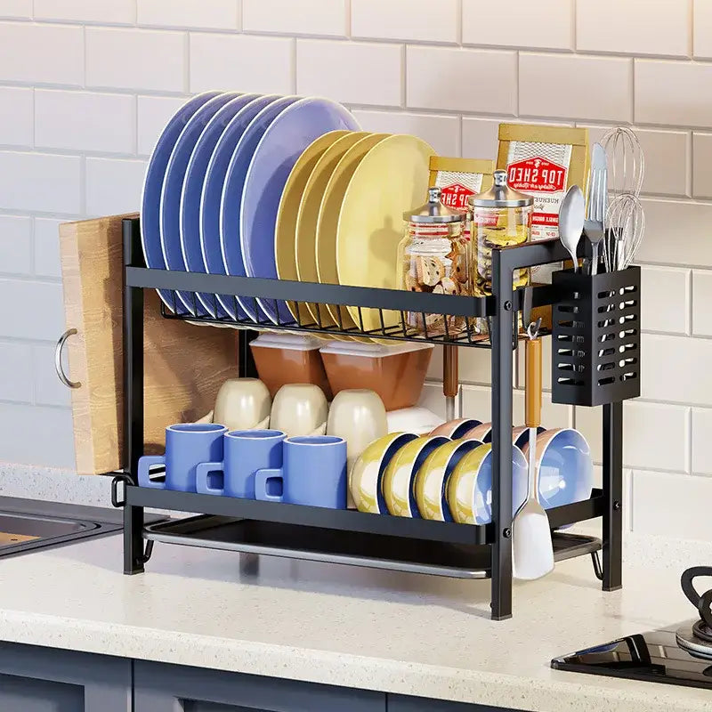 Black Metal Kitchen Rack