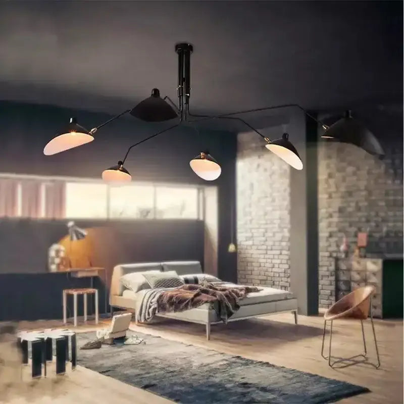 Black 3-Arm Floor Lamp