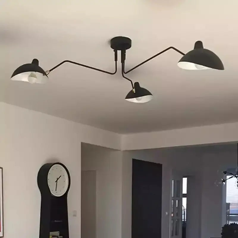 Black 3-Arm Floor Lamp