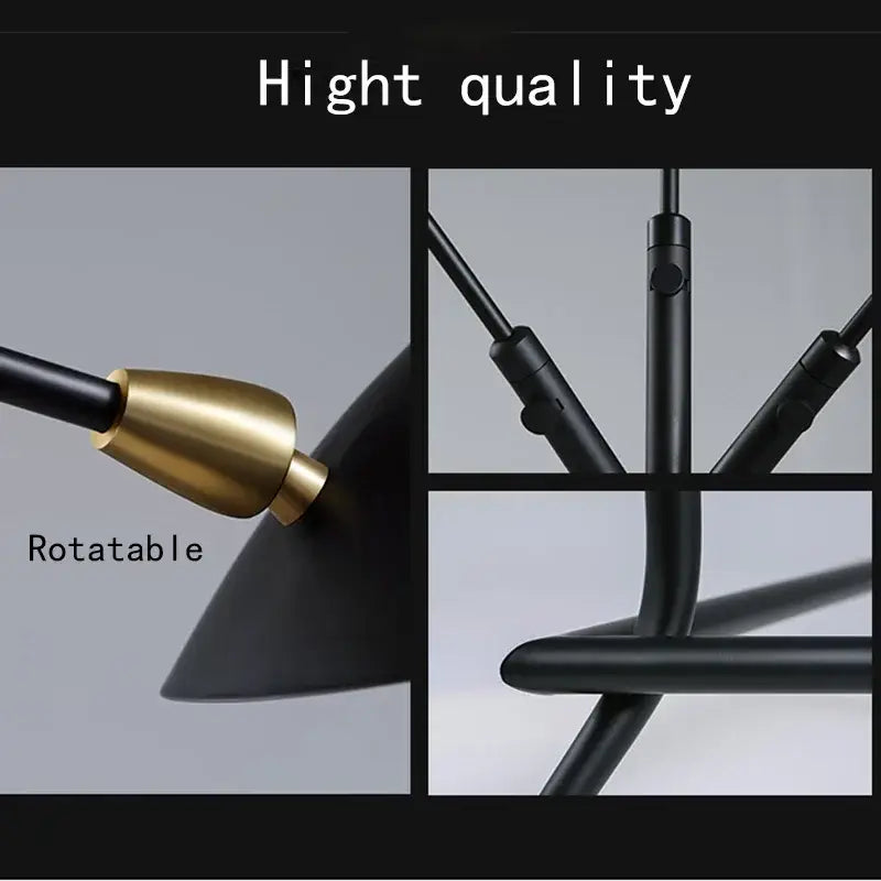 Black 3-Arm Floor Lamp