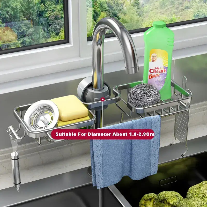 Black Metal Sink Rack