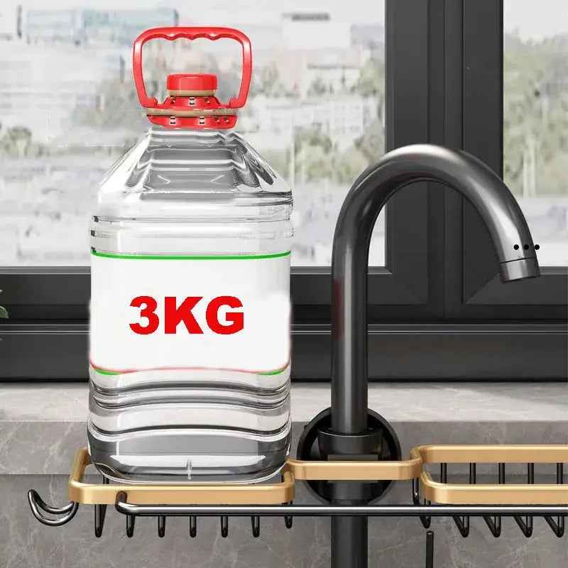 Black Metal Sink Rack
