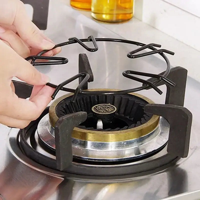 Black Metal Pot Holder Rack