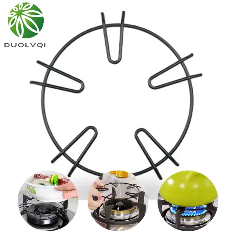 Black Metal Pot Holder Rack