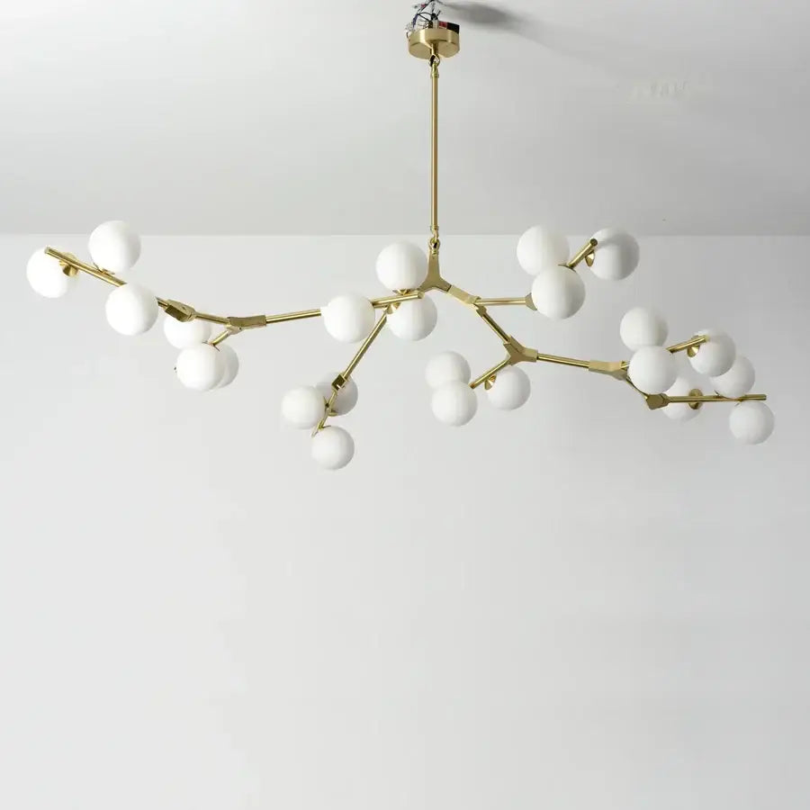 Black Glass Ball Chandelier Up To 24 Heads