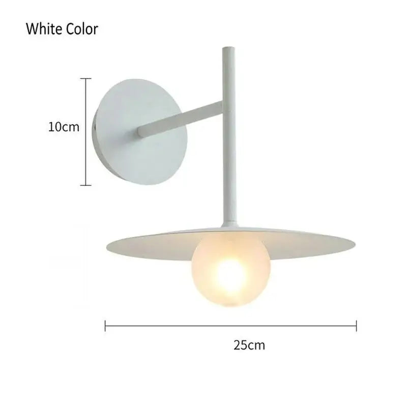 Black Glass Ball Wall Lamp