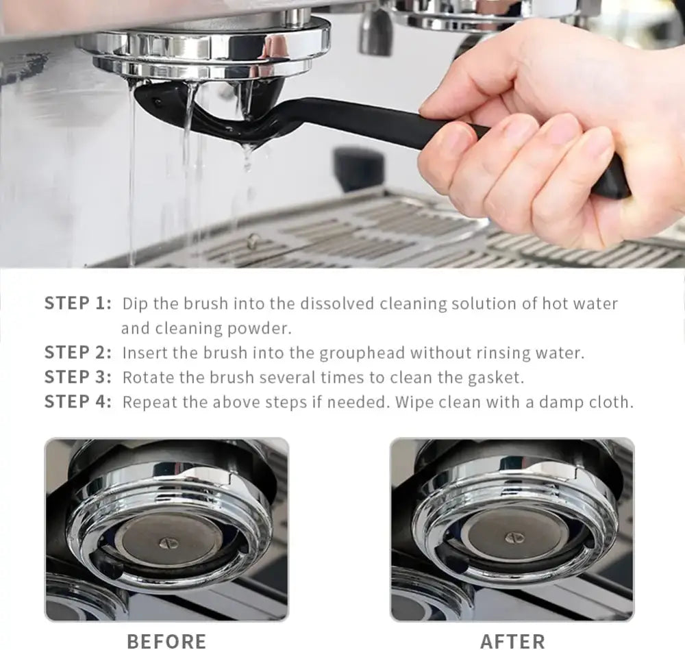 Plastic Espresso Brush Set