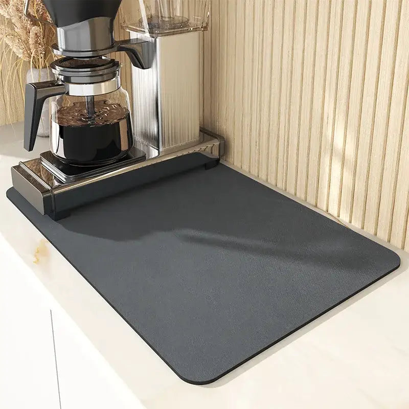 Black Silicone Coffee Mat