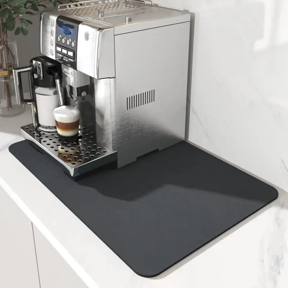 Black Silicone Coffee Mat