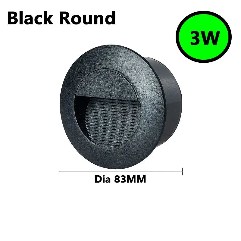 Black LED Step Lights