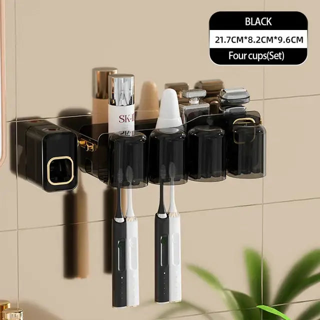 Black Inverted Toothbrush Holder