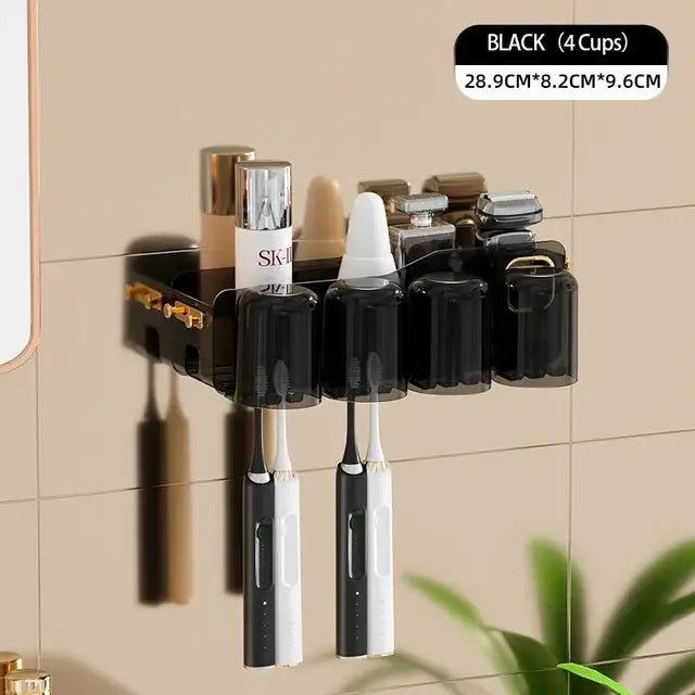 Black Inverted Toothbrush Holder