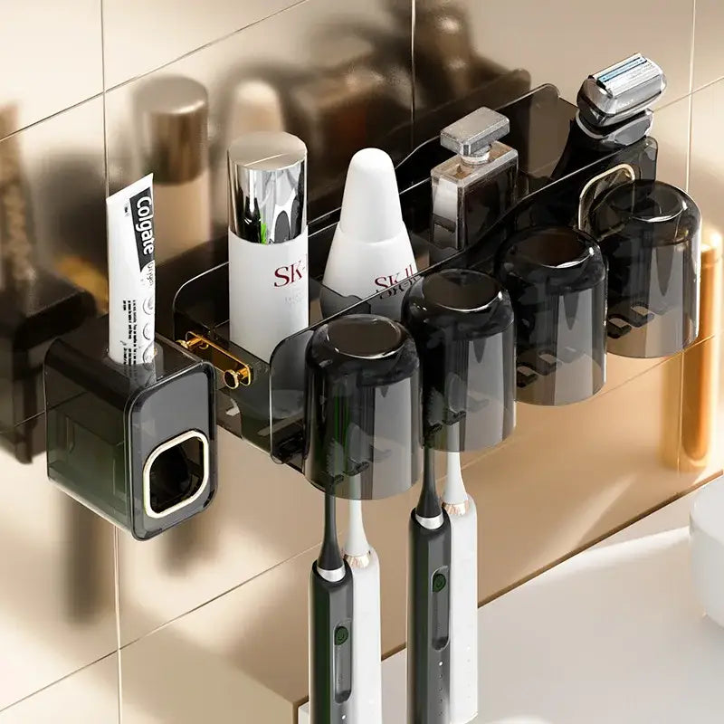 Black Inverted Toothbrush Holder