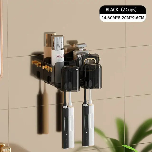 Black Inverted Toothbrush Holder