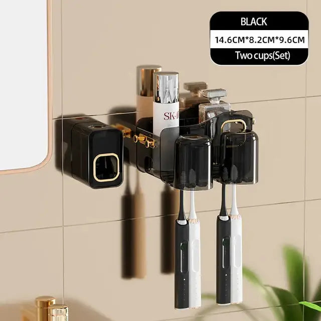 Black Inverted Toothbrush Holder