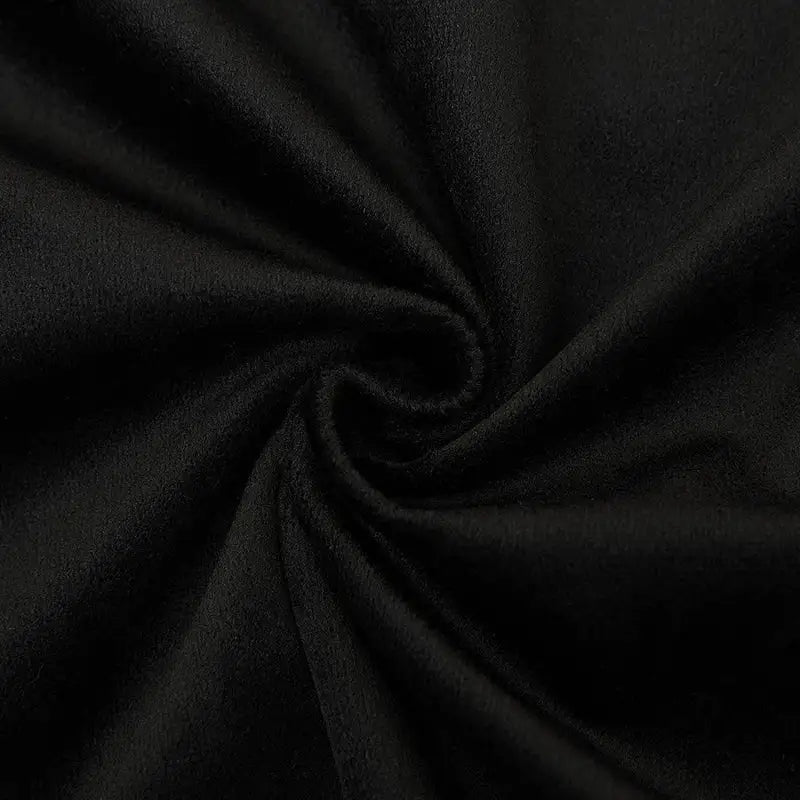 Black Velvet Tassel Pillow