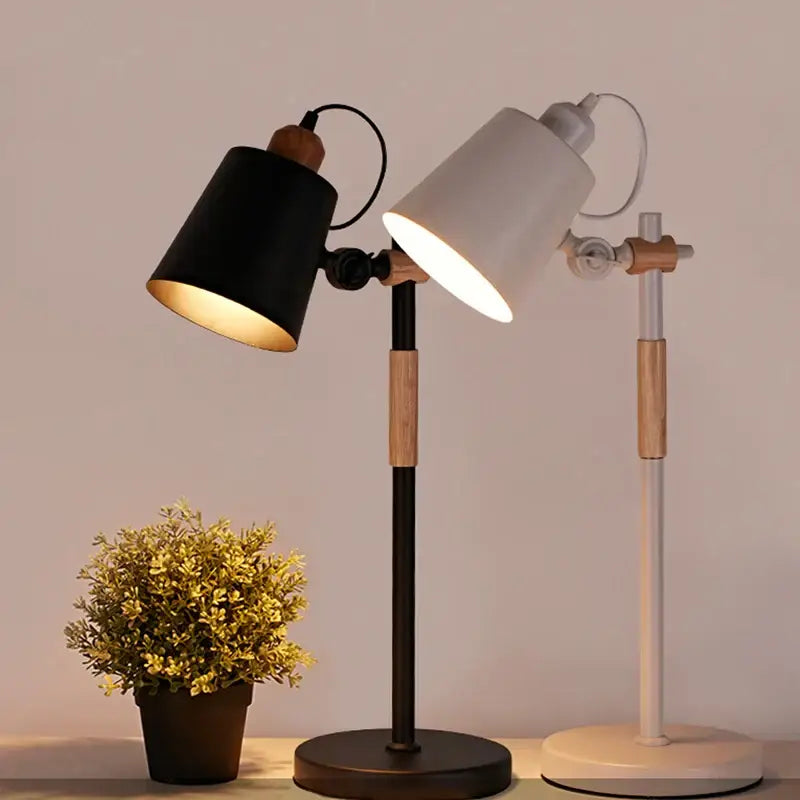 Black White Adjustable Lamp