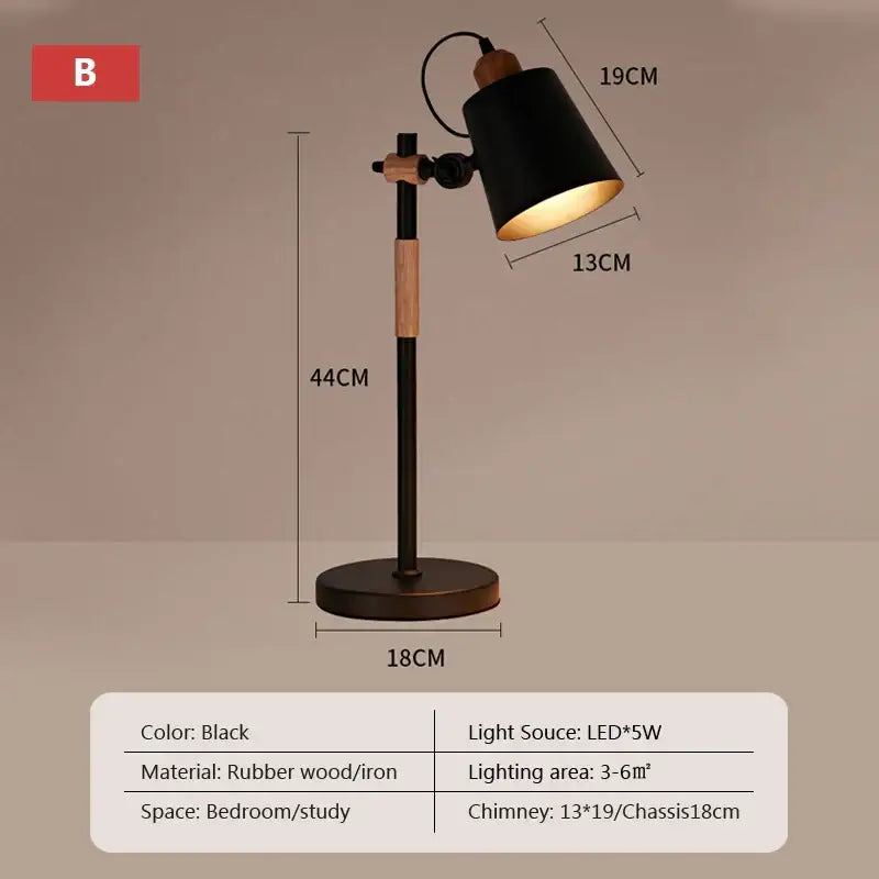 Black White Adjustable Lamp