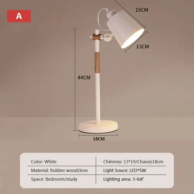 Black White Adjustable Lamp