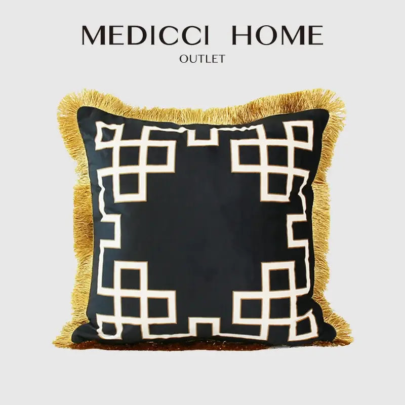 Geometric Lumbar Pillow Cover