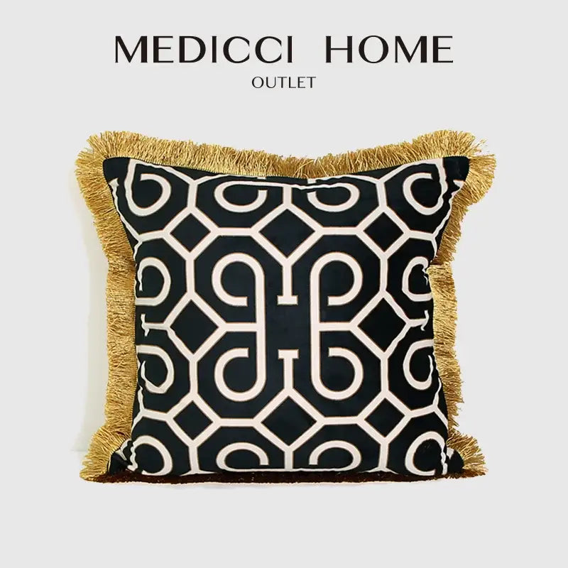 Geometric Lumbar Pillow Cover