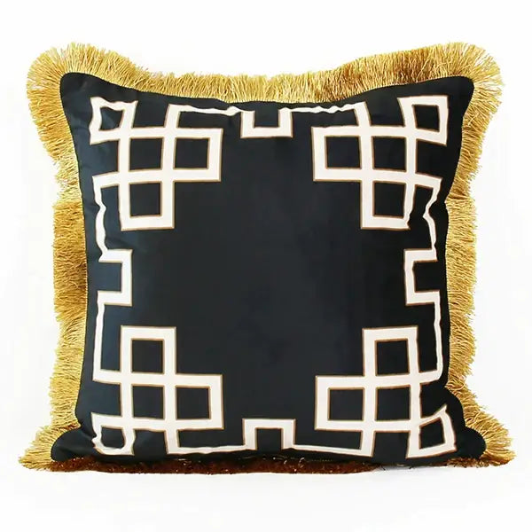 Geometric Lumbar Pillow Cover
