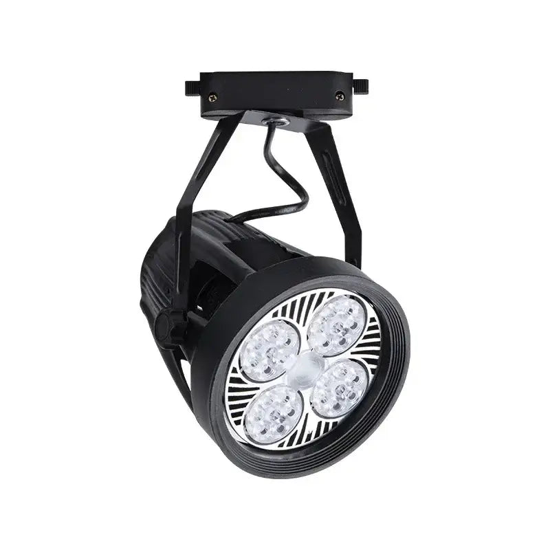 Black White 4-Light LED Ceiling Light