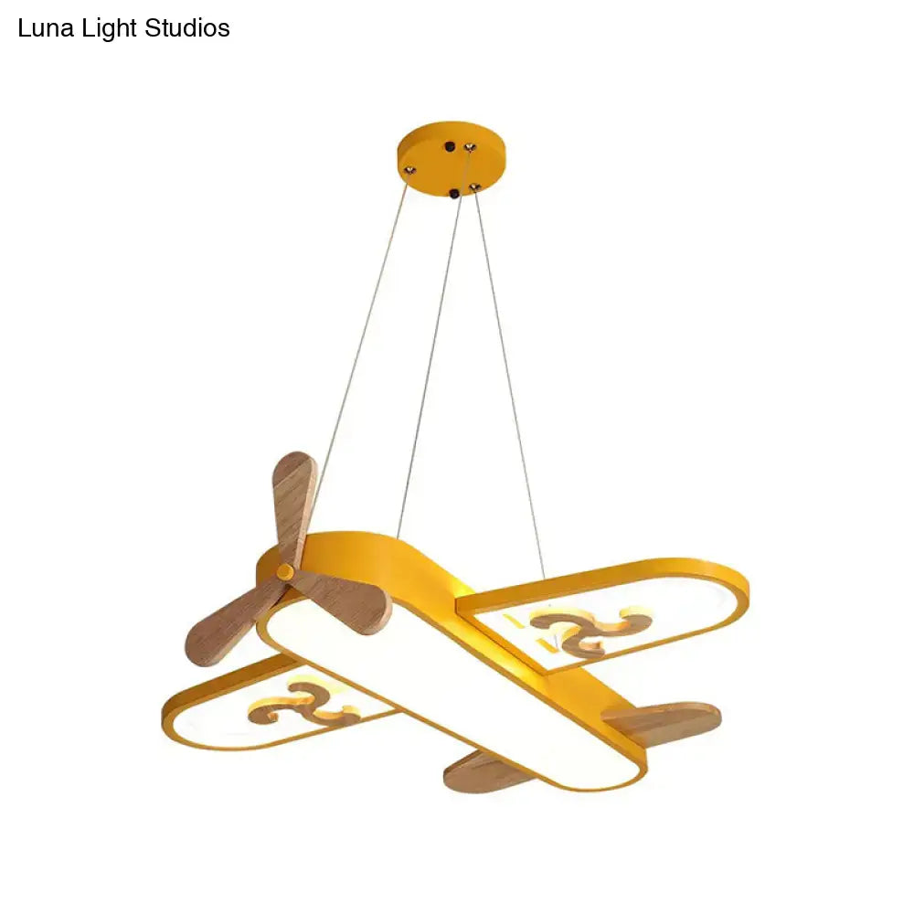 Blue Airplane LED Chandelier