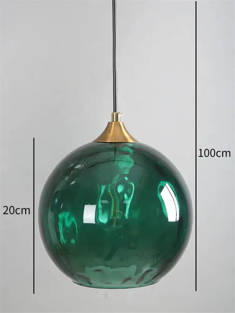 Blue Textured Pendant Light
