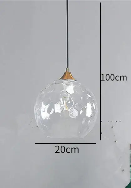 Blue Textured Pendant Light