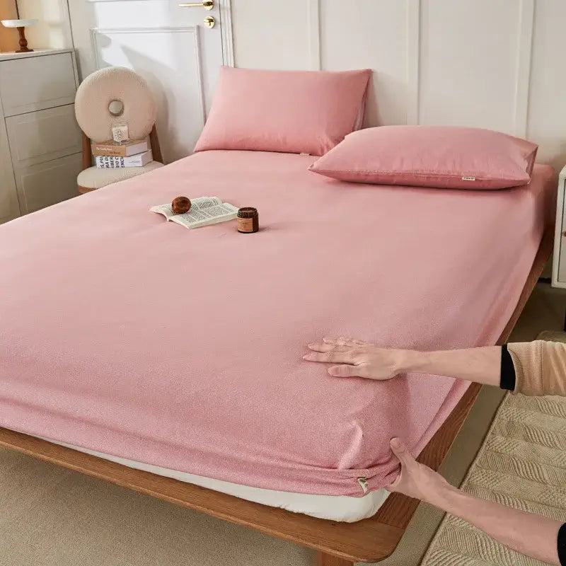 Checkered Cotton Fitted Sheet
