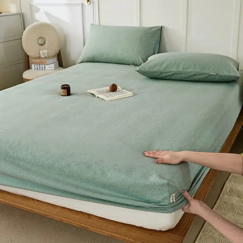 Checkered Cotton Fitted Sheet