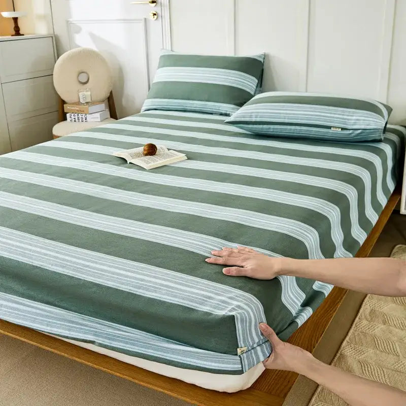 Checkered Cotton Fitted Sheet