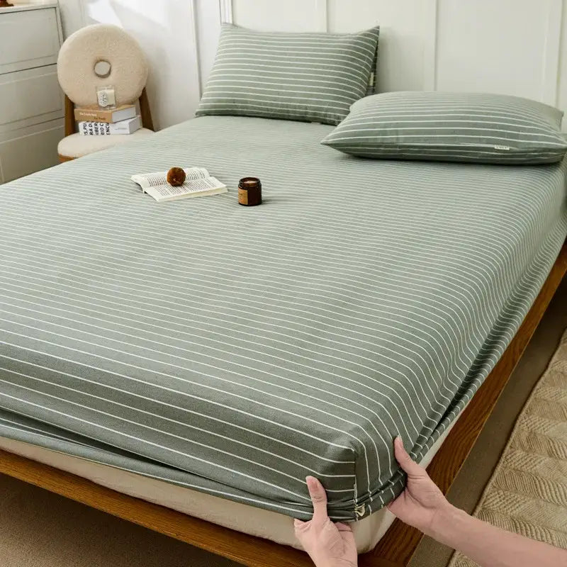 Checkered Cotton Fitted Sheet