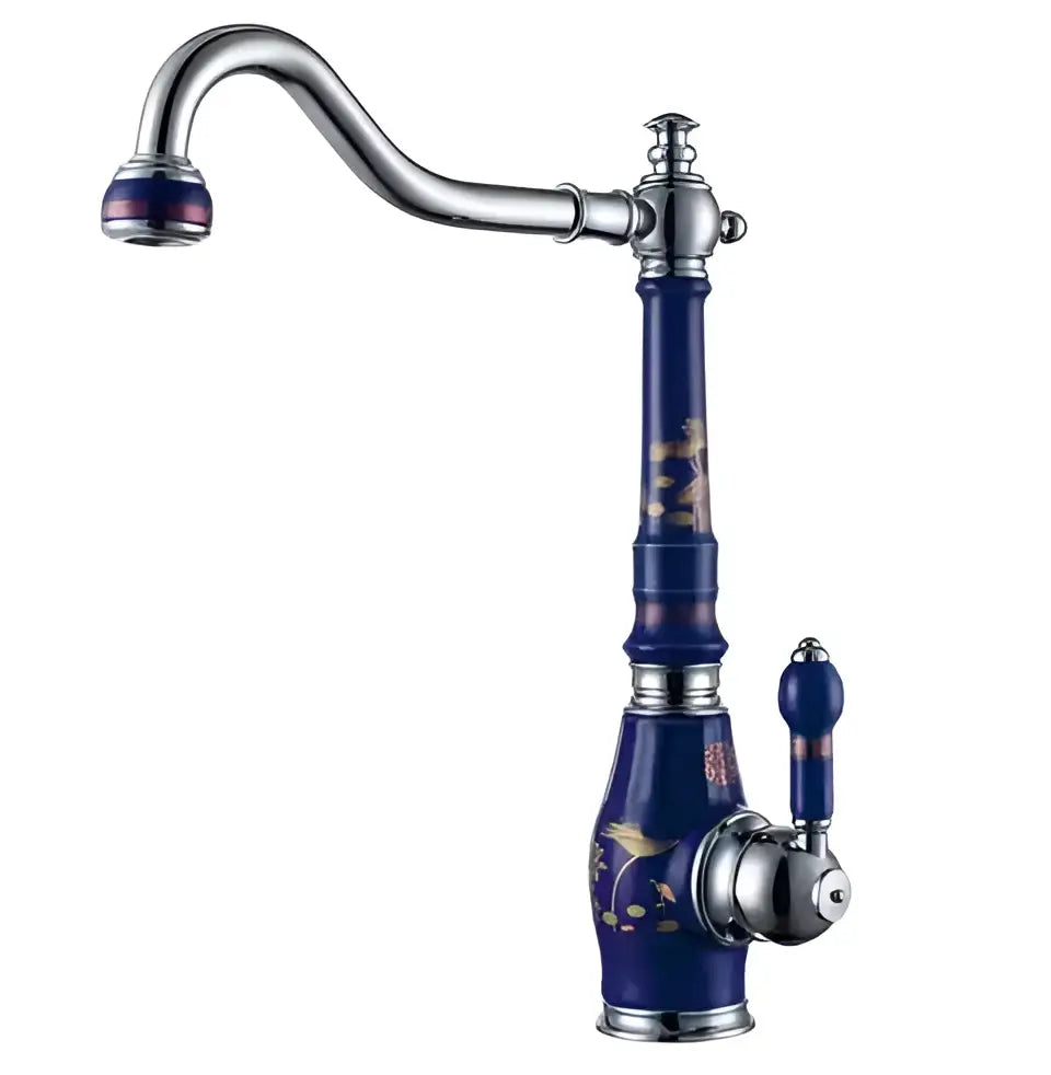 Brass Porcelain Kitchen Faucet