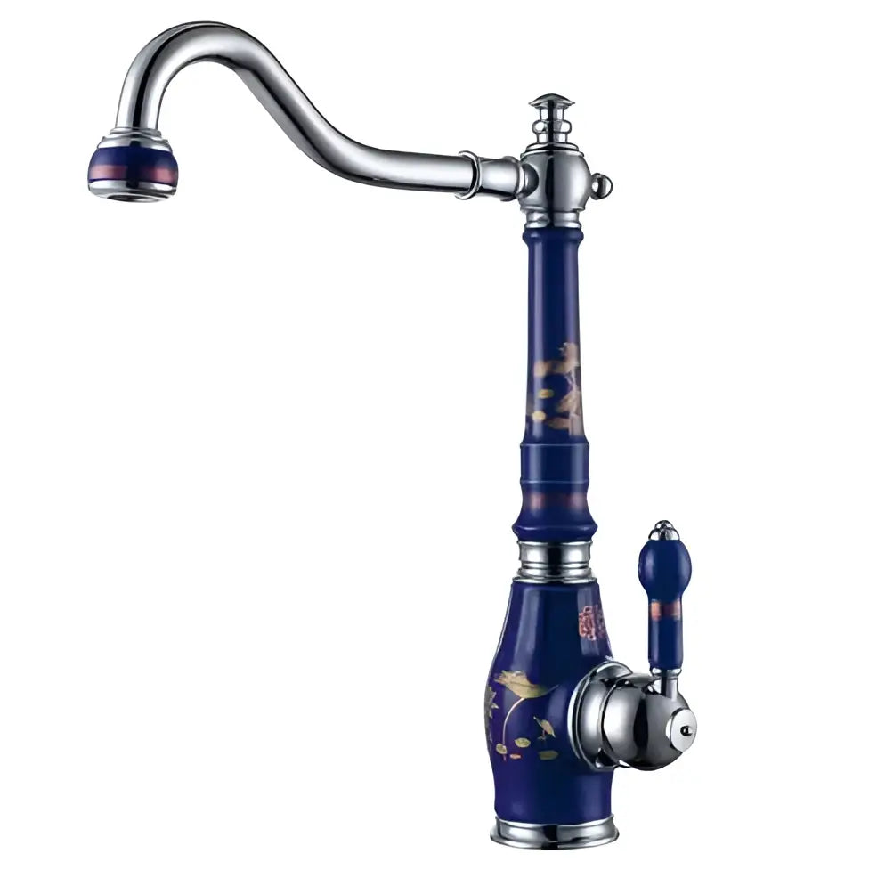 Brass Porcelain Kitchen Faucet