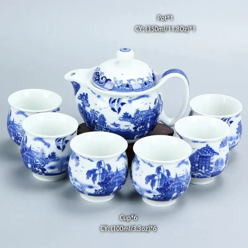 Ceramic Dragon Teapot Set