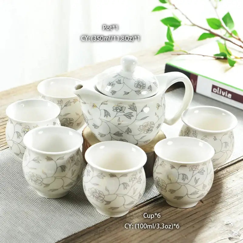 Ceramic Dragon Teapot Set