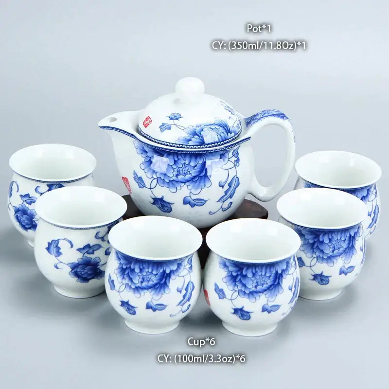 Ceramic Dragon Teapot Set