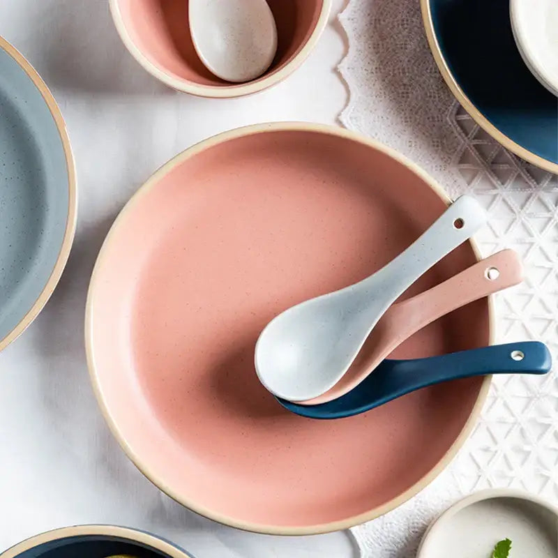 Gold Trimmed Ceramic Bowl
